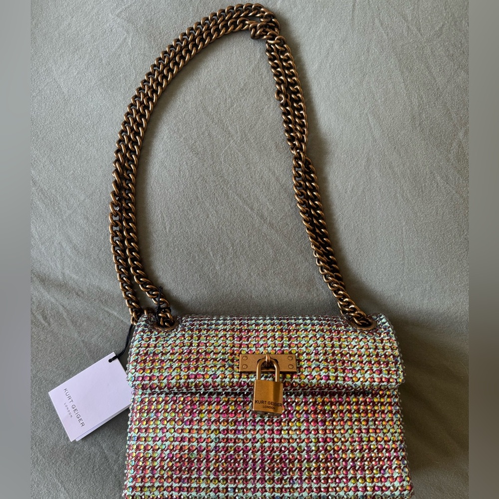Kurt Geiger Multicolor Tweed Shoulder Bag